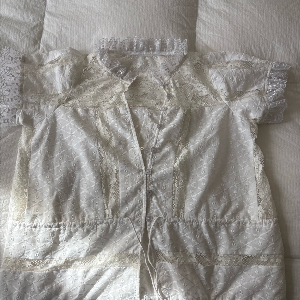 Elegant White Lace Blouse